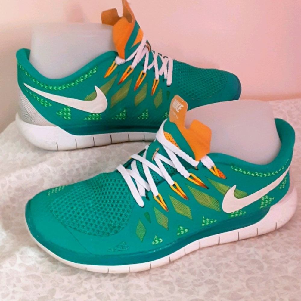 NIKE FREE 5.0 Teal Sz 6.5